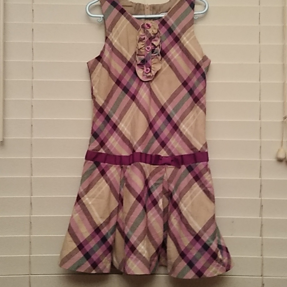 Plaid girls dress